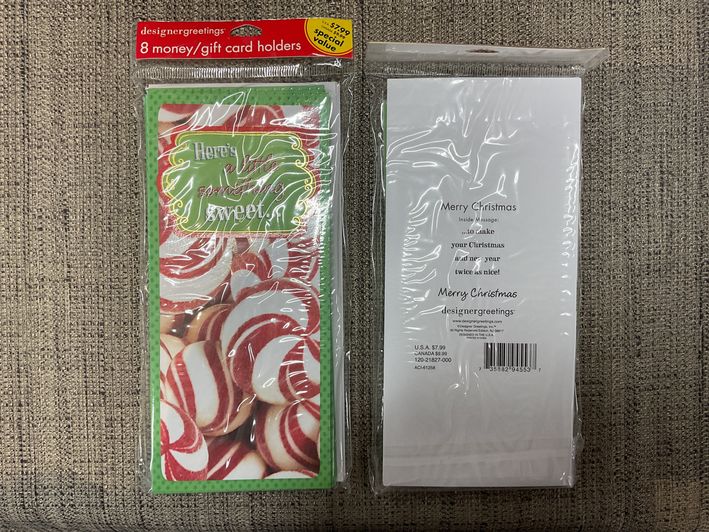 8 Ct Holiday Money/Gift Card Holders