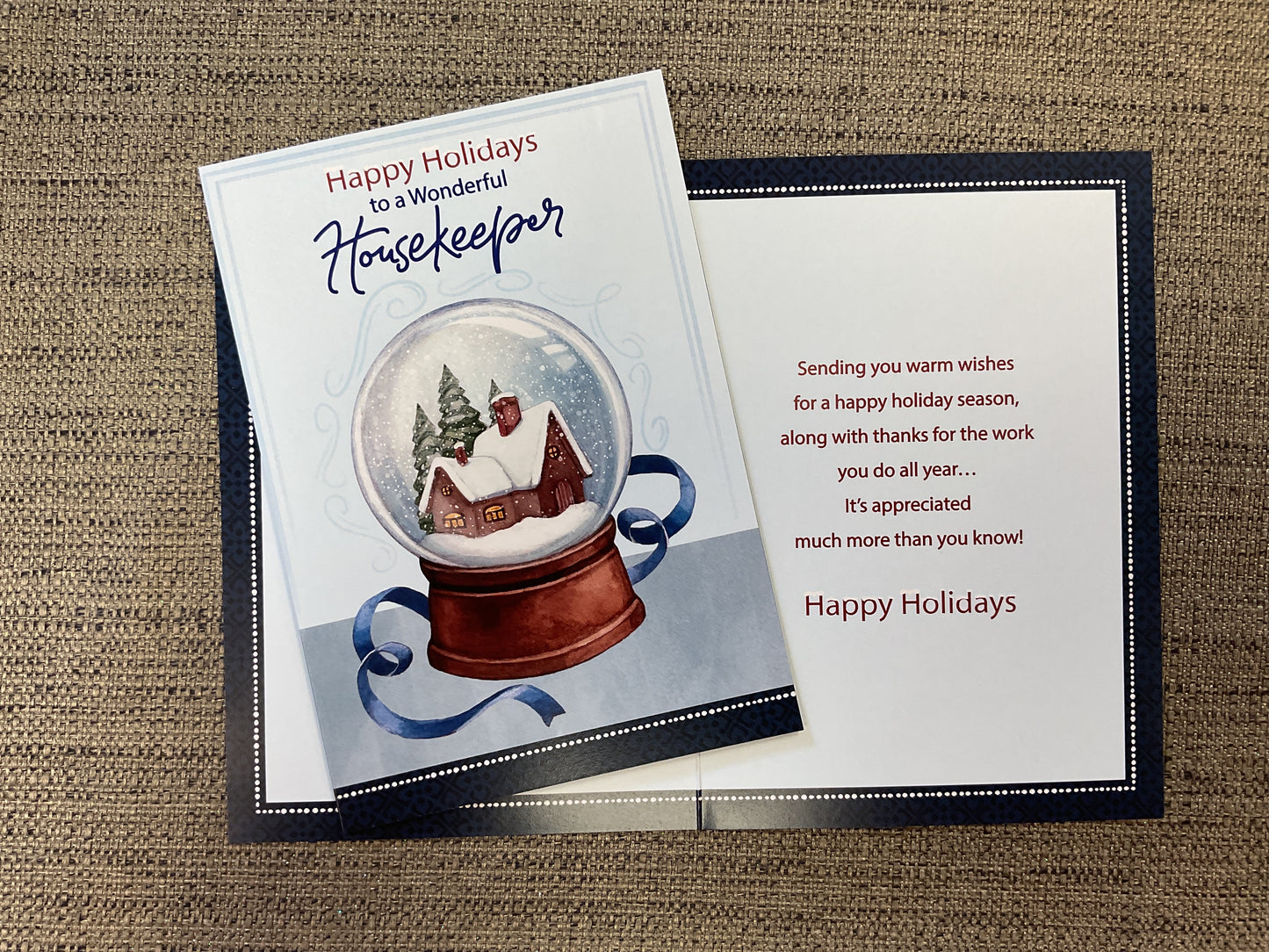 Housekeeper Christmas Card