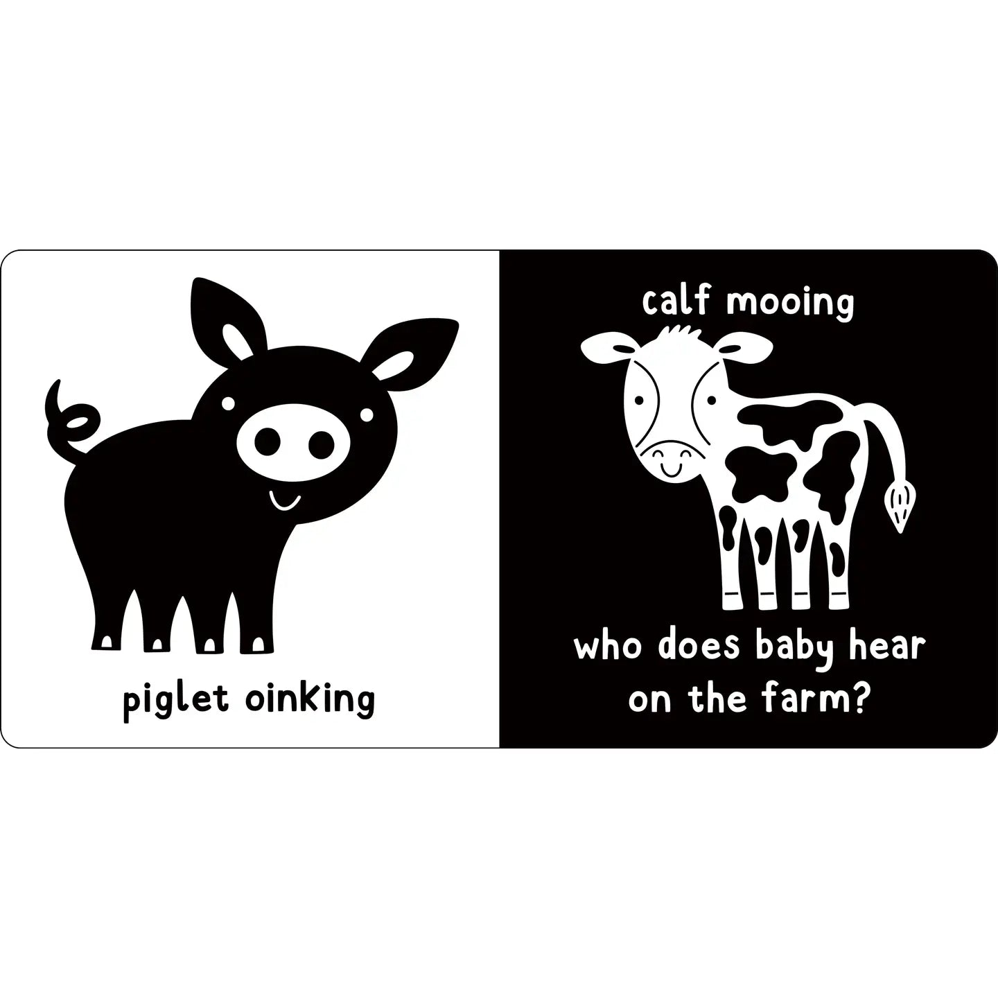 What Does Baby See? - Baby Animals - A High Contrast Board Book