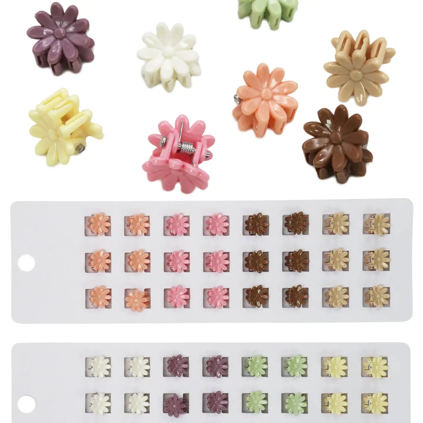 Mini Daisy Glossy Pastel Hair Claw