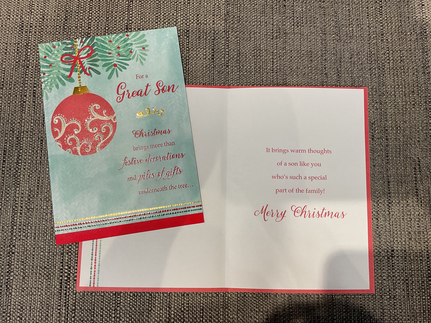 Son Christmas Card