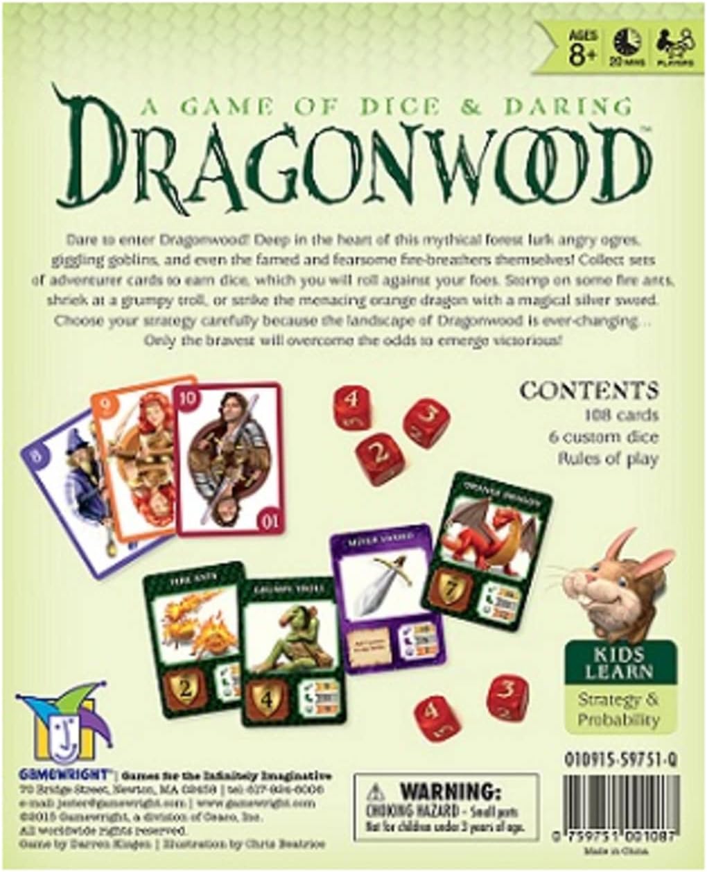 Dragonwood: A Game of Dice & Daring Board Game