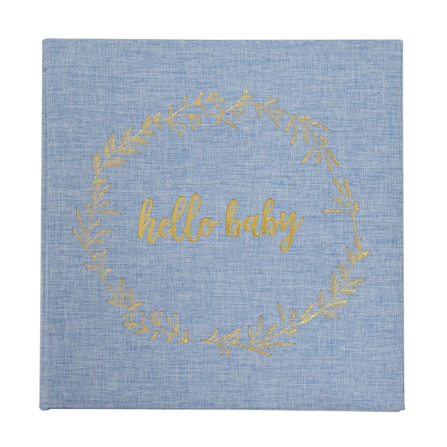Denim Hello Baby Square Baby Book