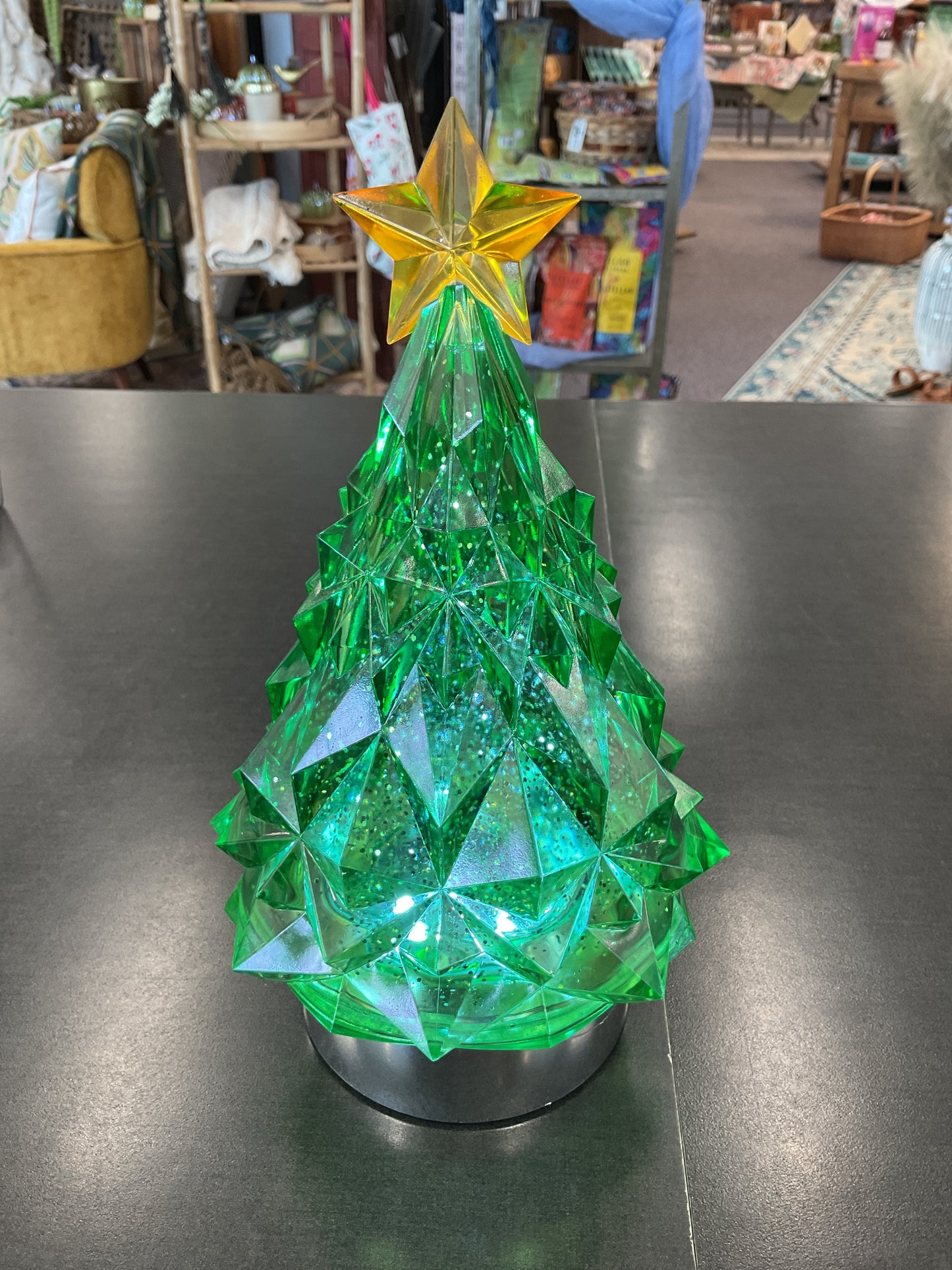 9" LED Blowing Glitter Tree