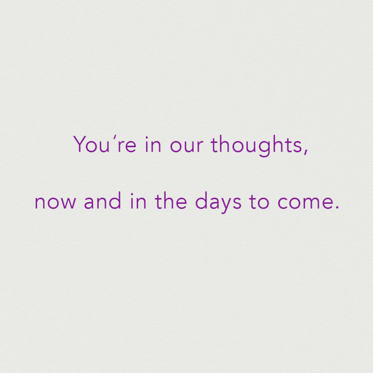 Sympathy Our | Sympathy Card from Us