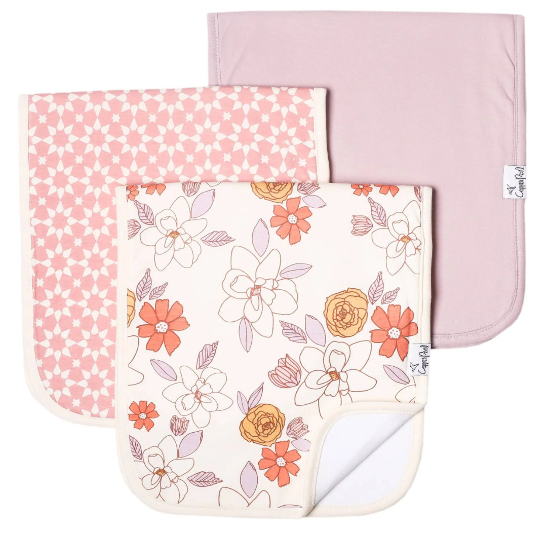 Copper Pearl Premium Burp Cloths