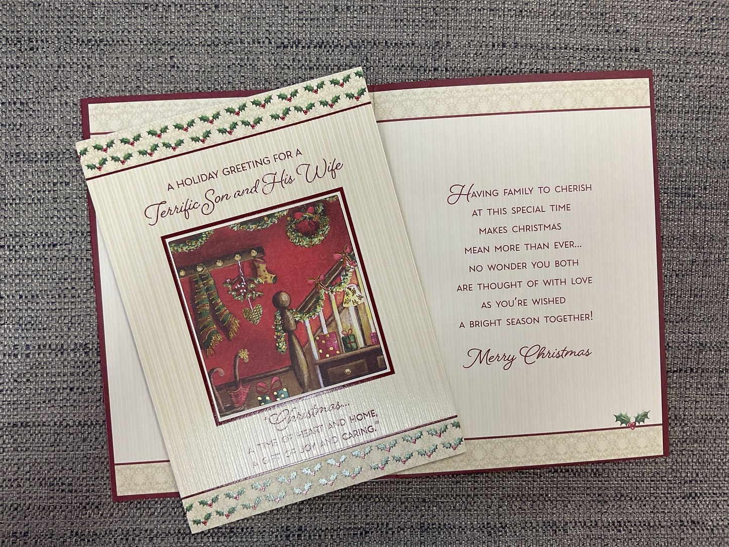 Son & Wife Christmas Card