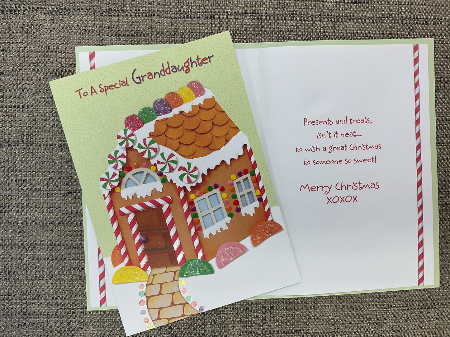 Young Granddaughter Christmas Card