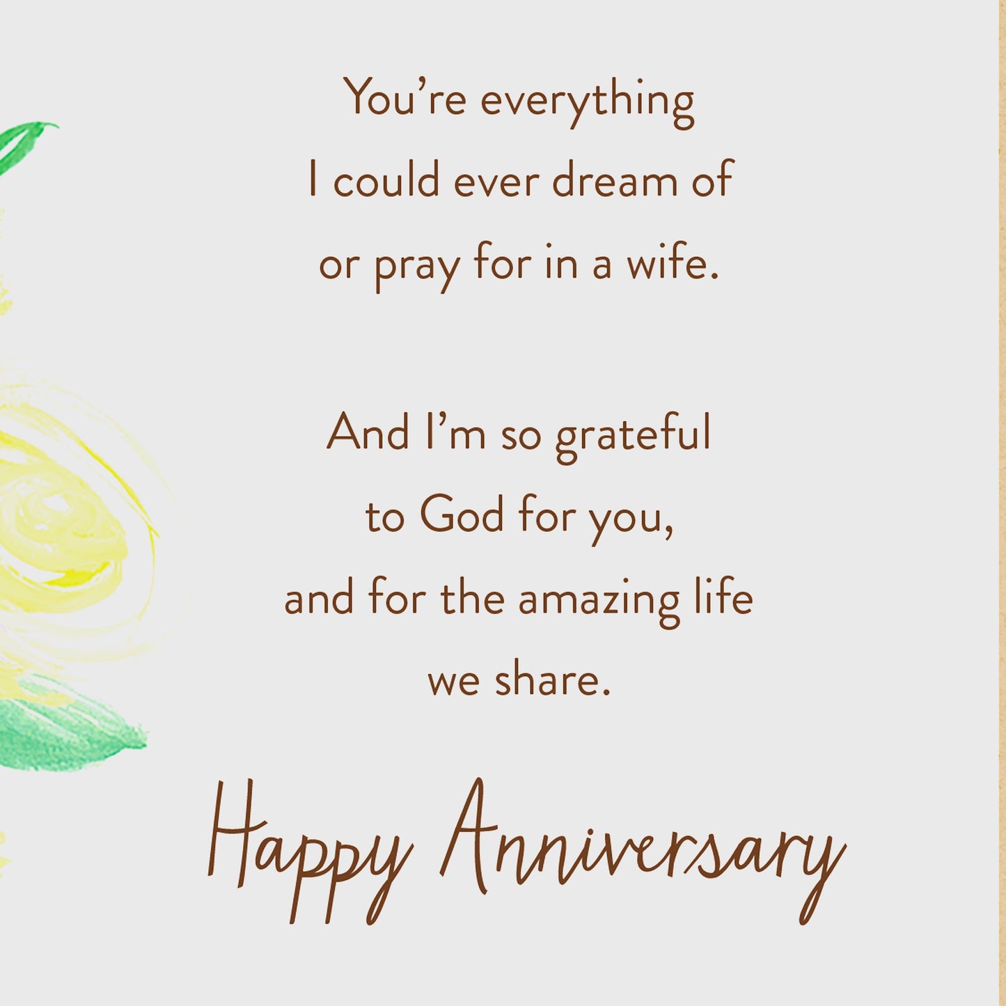 Religious Wife Anniversary Card