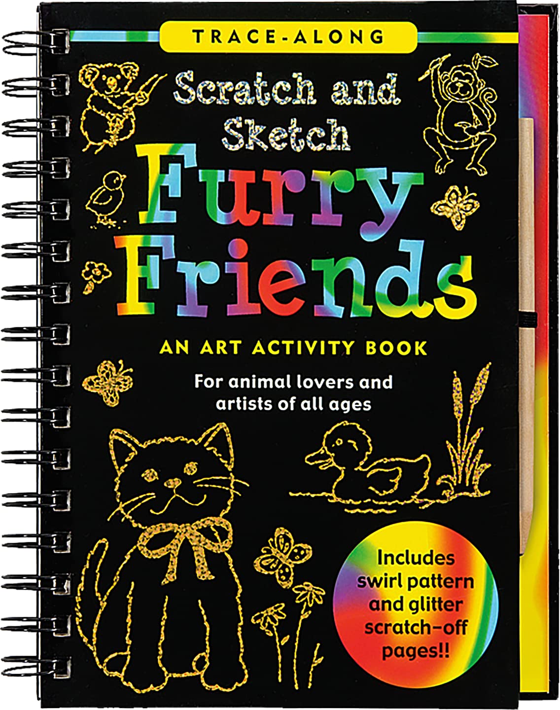 Trace-Along Scratch and Sketch Activity Book
