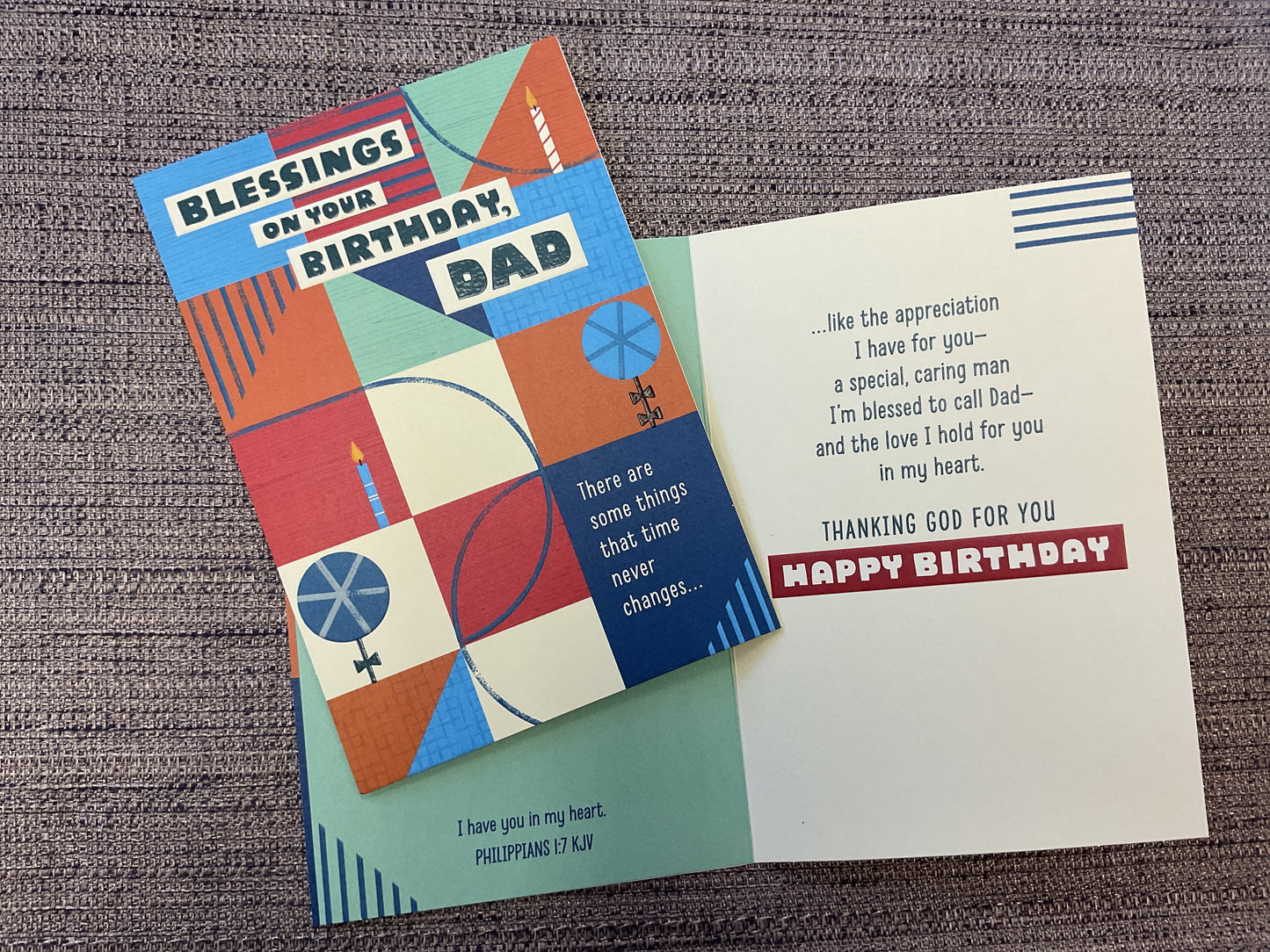 Religious Dad Birthday Card