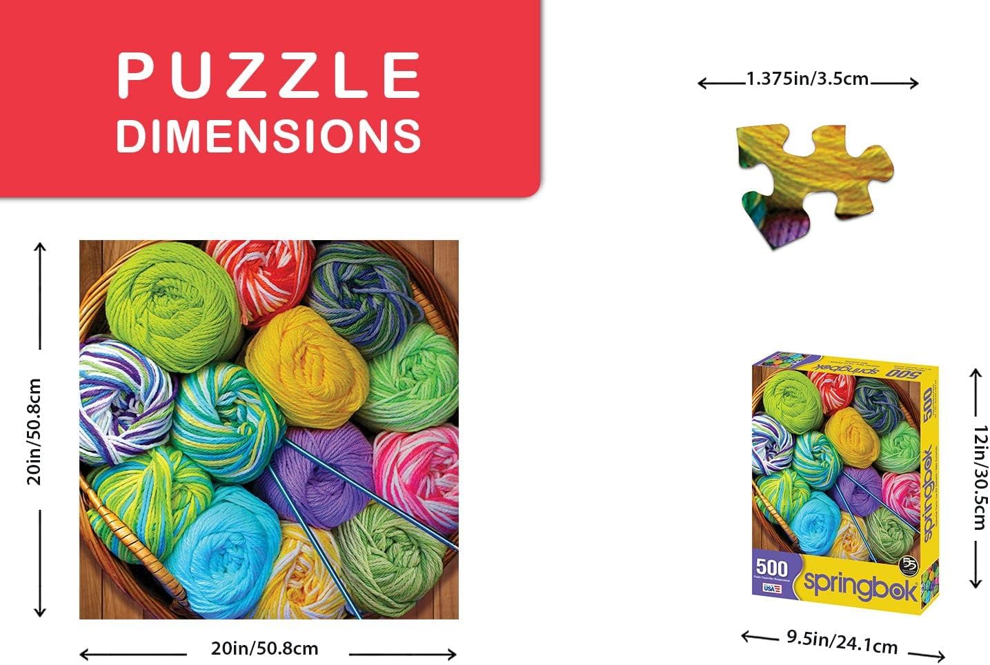 Colorful Yarn 500 Piece Jigsaw Puzzle