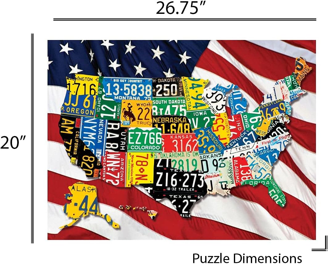 State Plates 400 Piece Jigsaw Puzzle