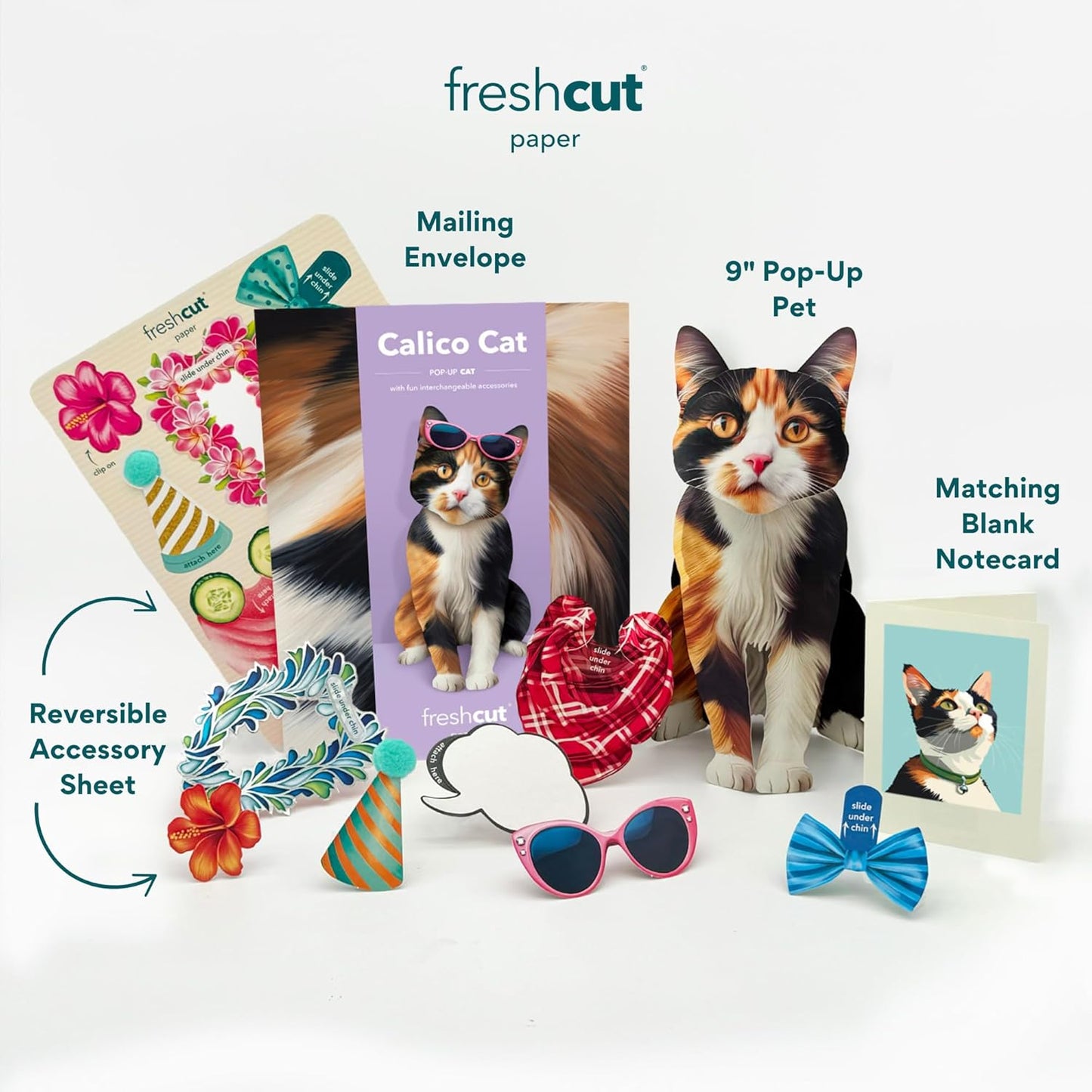 Calico Pop-Up Cat