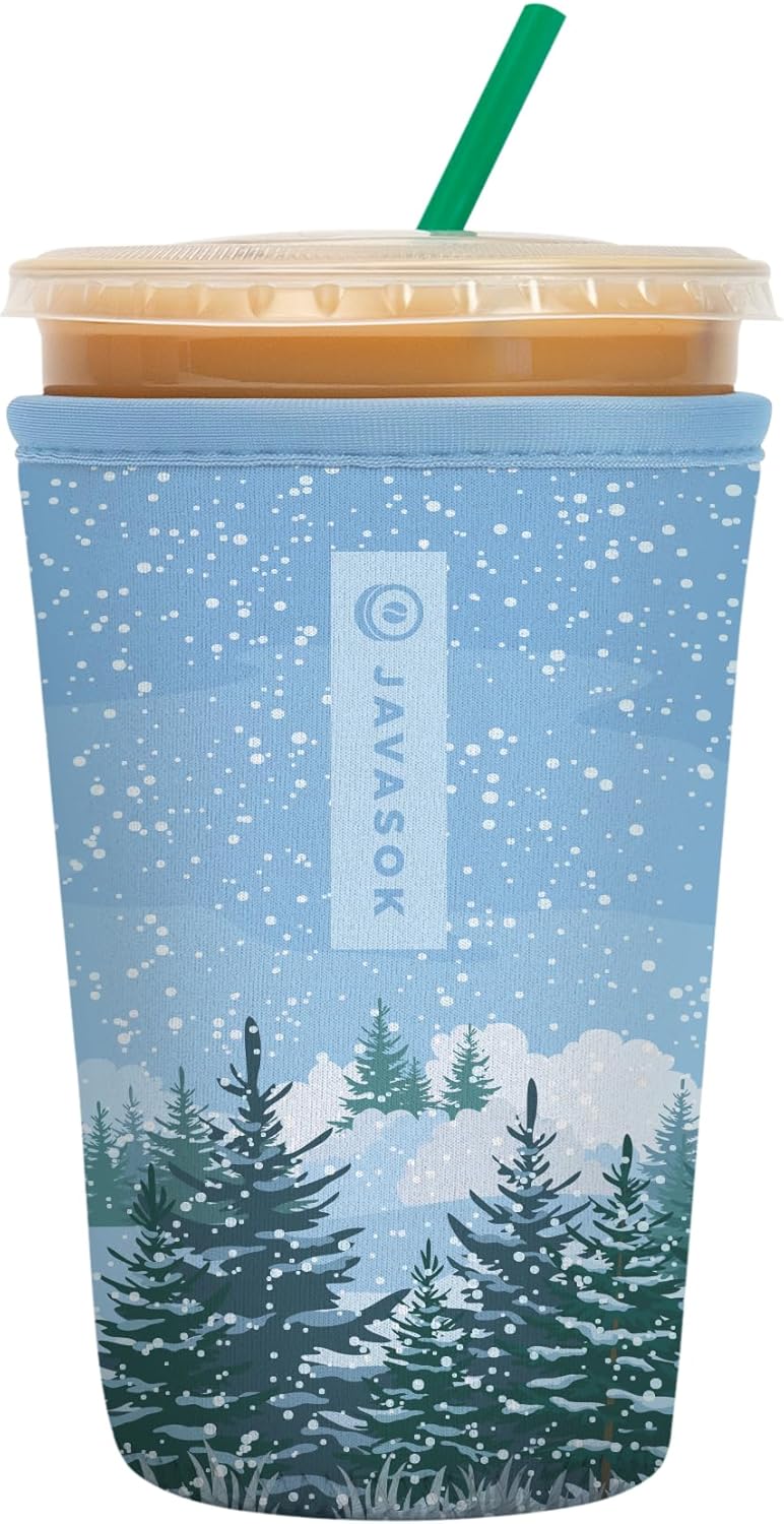 Java Sok Cold Cup Sleeve Winter Designs