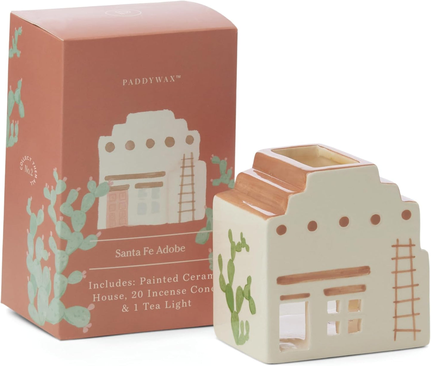 Paddywax Ceramic Incense House With Tea Light