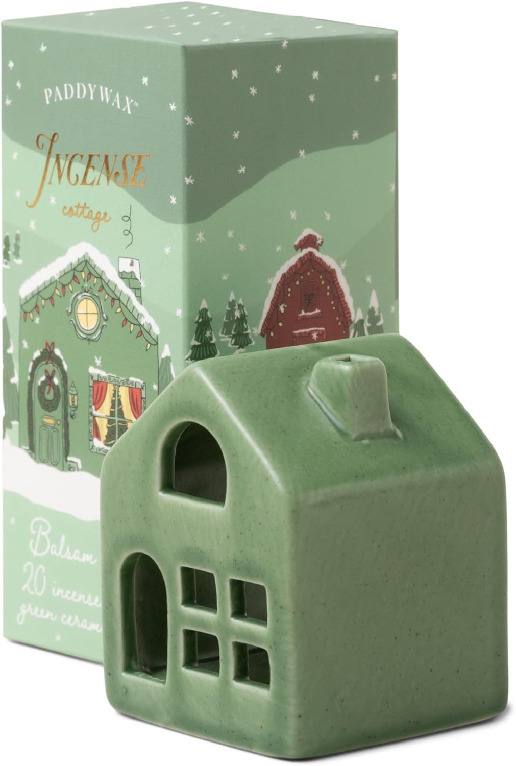Paddywax Ceramic Incense House With Tea Light