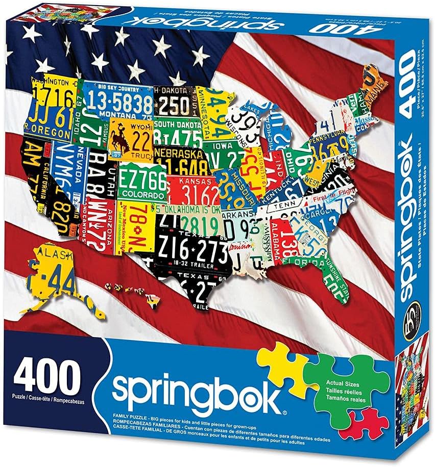 State Plates 400 Piece Jigsaw Puzzle