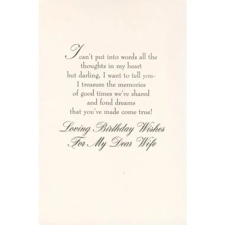Wife Birthday Card