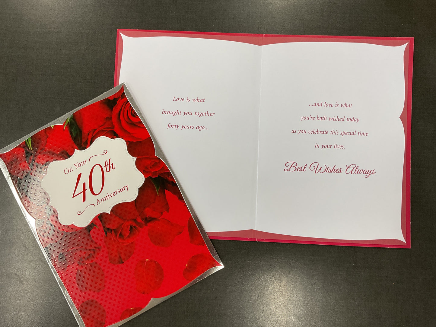 40th Anniversary Card