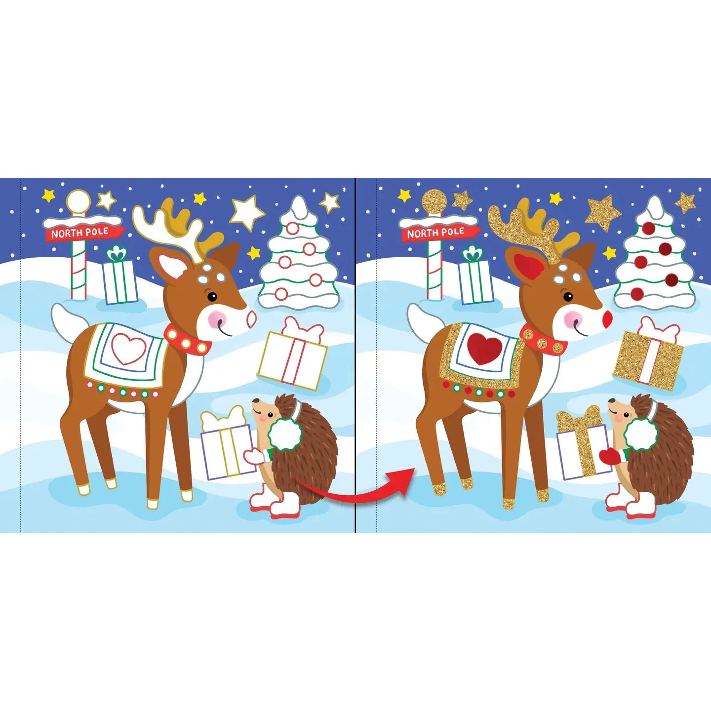 Color-By-Foil Sticker Book -- Christmas