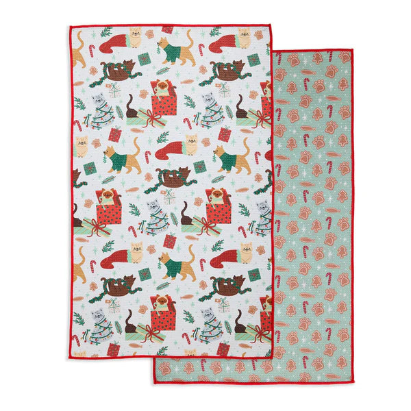 Christmas Printed Microfiber Dishtowels