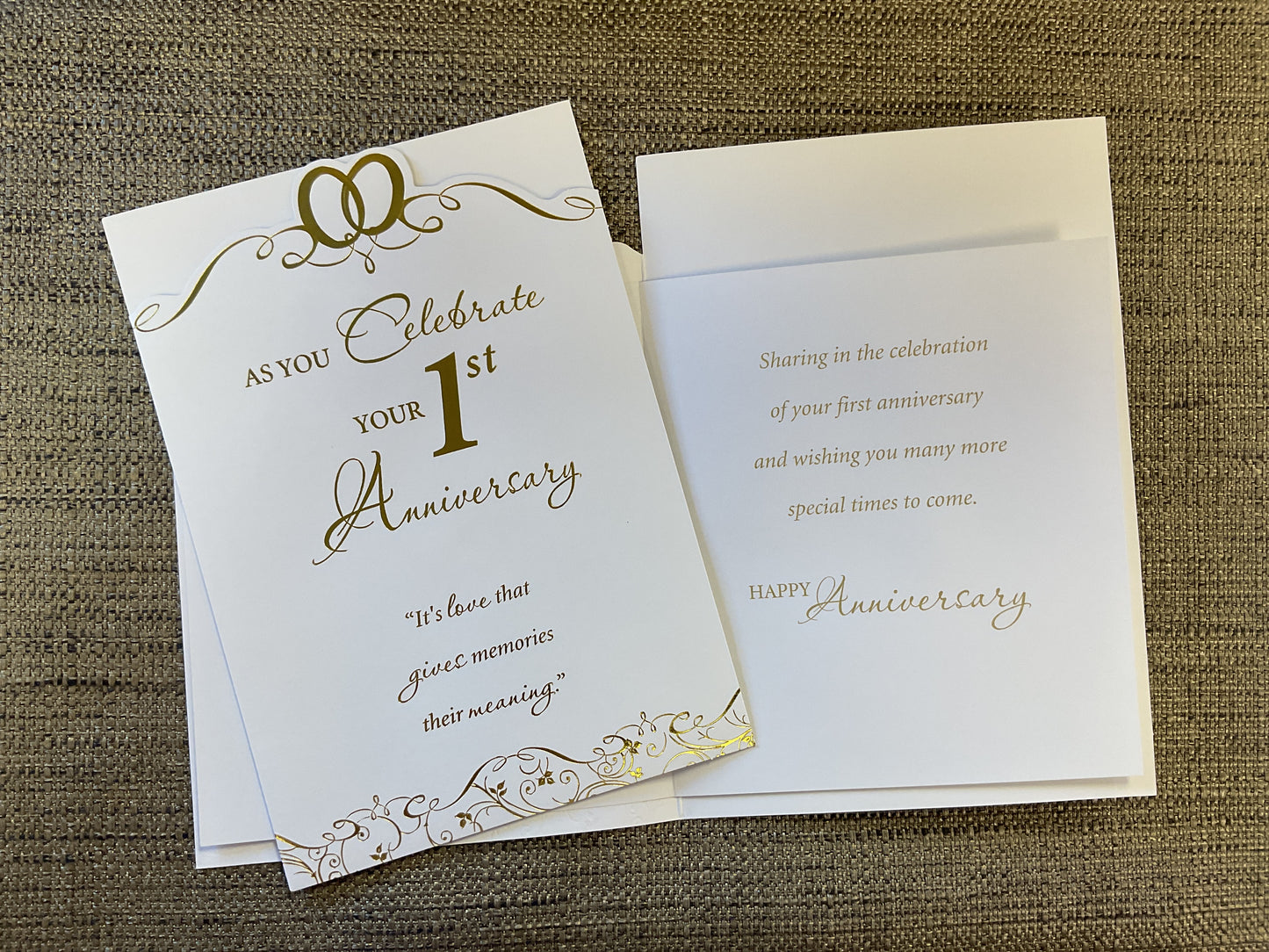 1st Anniversary Card