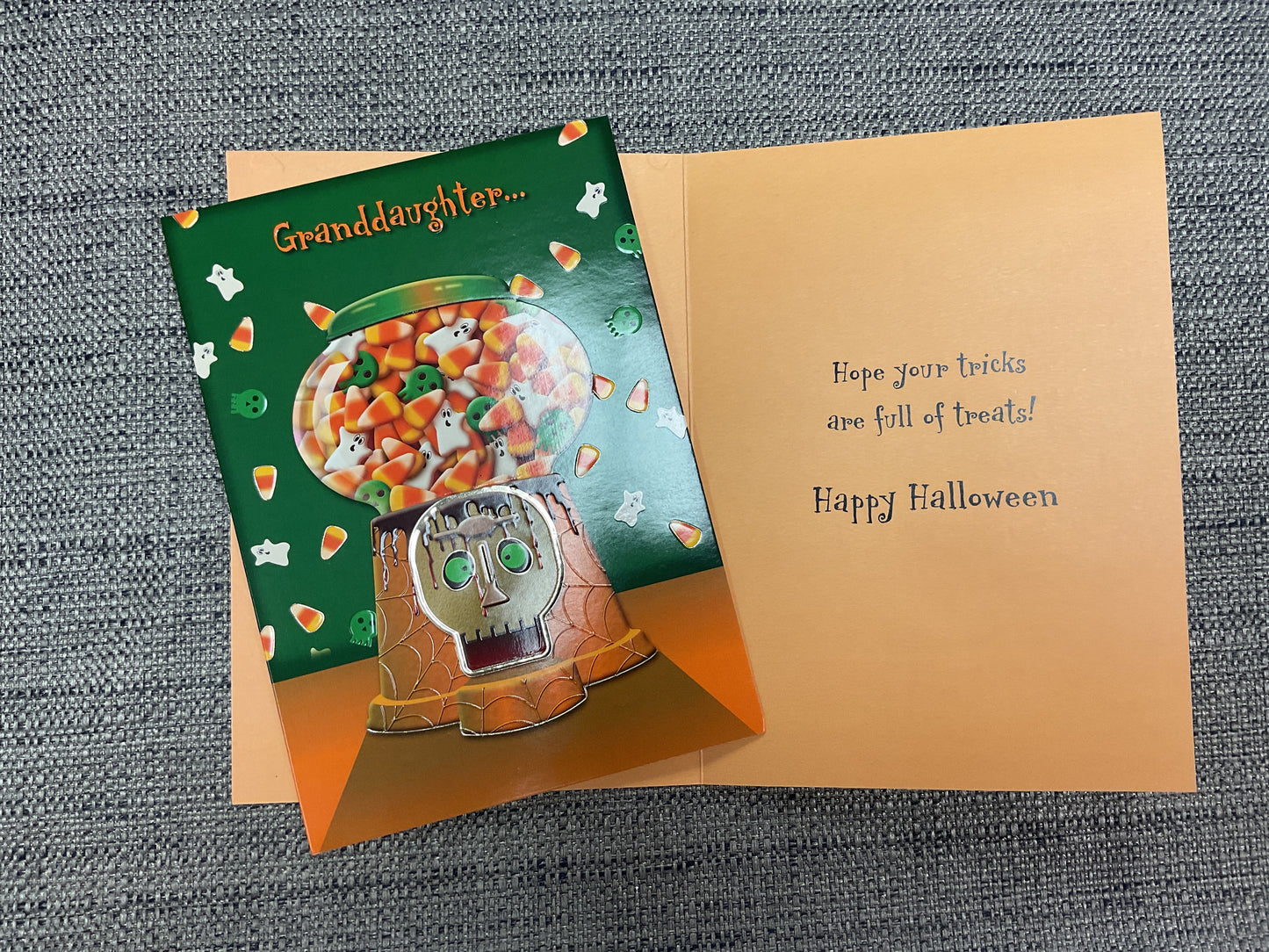 Granddaughter Funny Halloween Card
