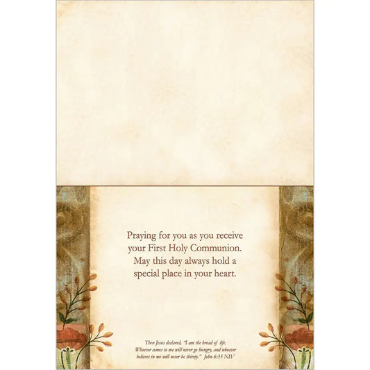 First Communion Chalice - Faith First Communion Card