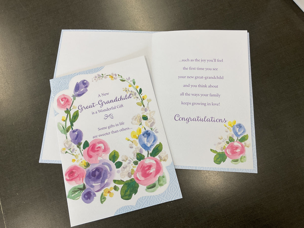 New Baby Great-Grandchild Card