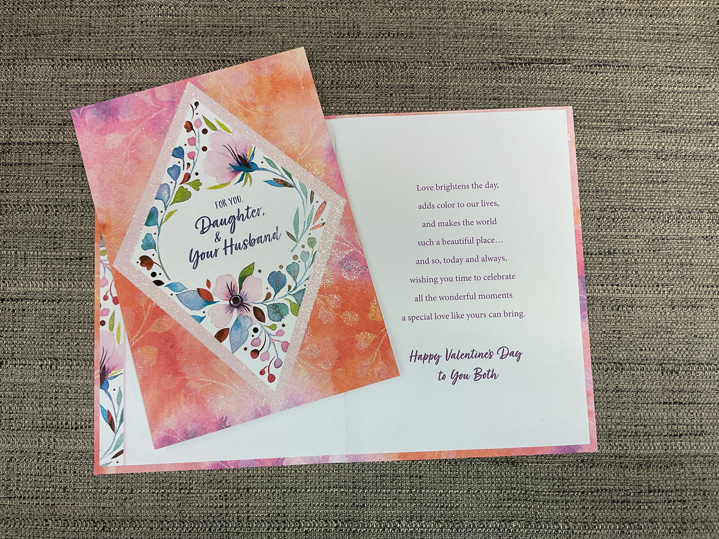 Happy Valentine’s Day Card for Daughter & Husband