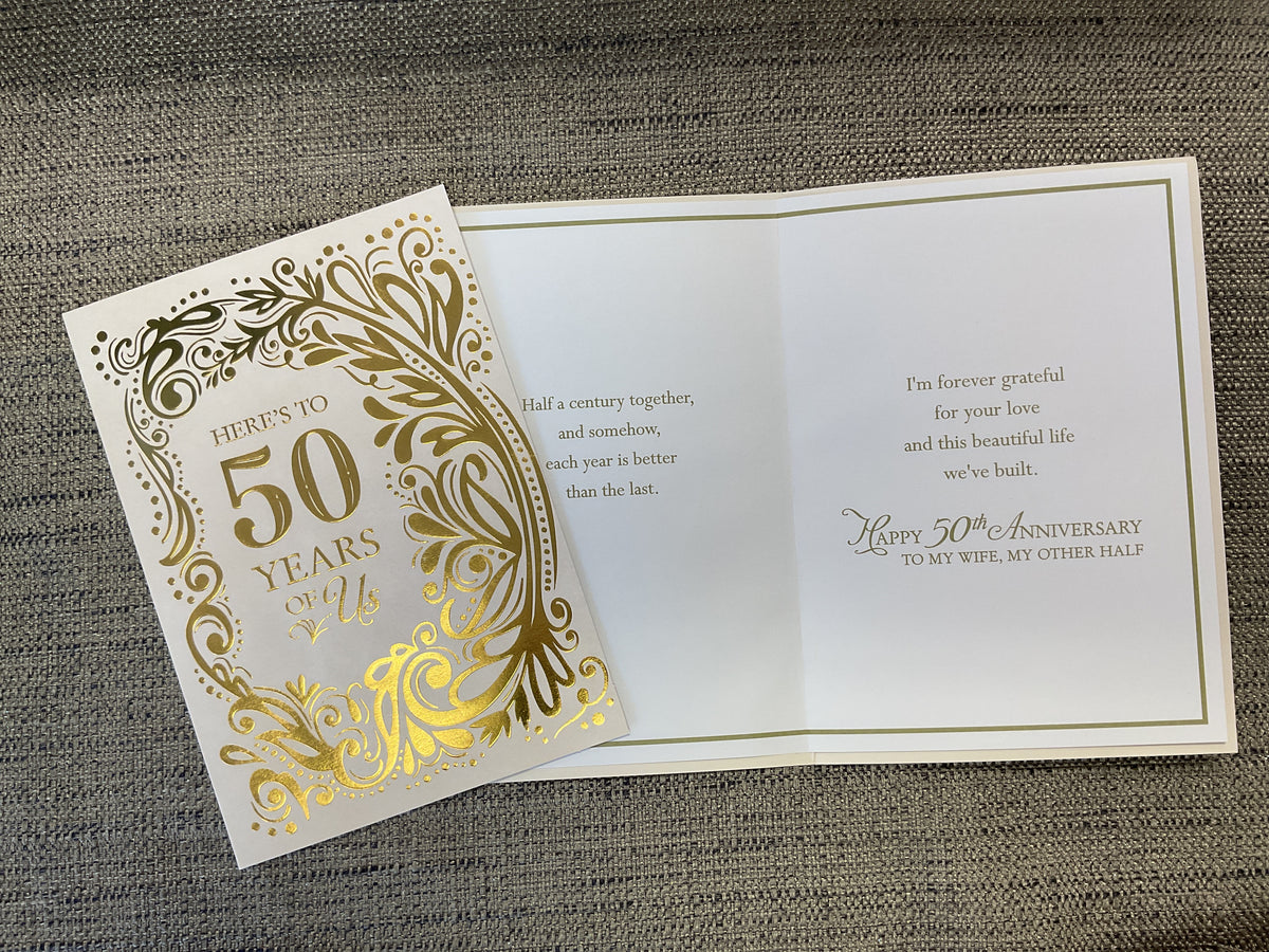 Wife 50th Anniversary Card
