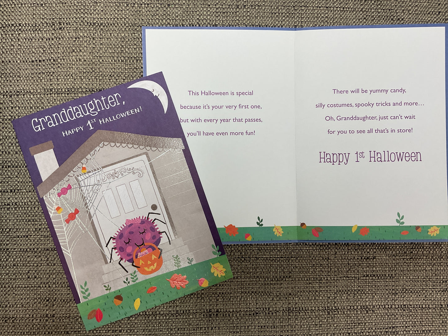 Granddaughter Happy 1st Halloween Card