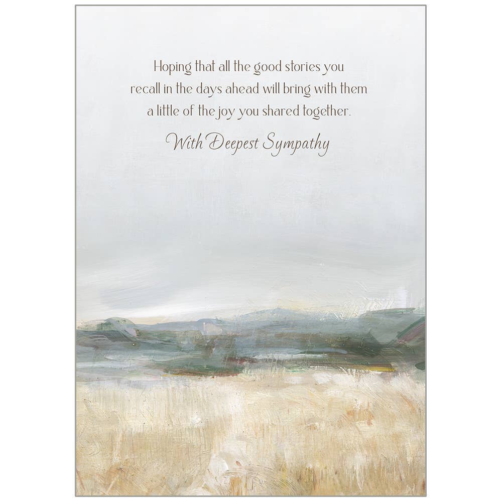 Field of Gold - Sympathy Card