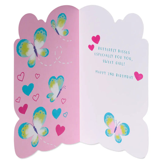 2nd Birthday Card for Girl