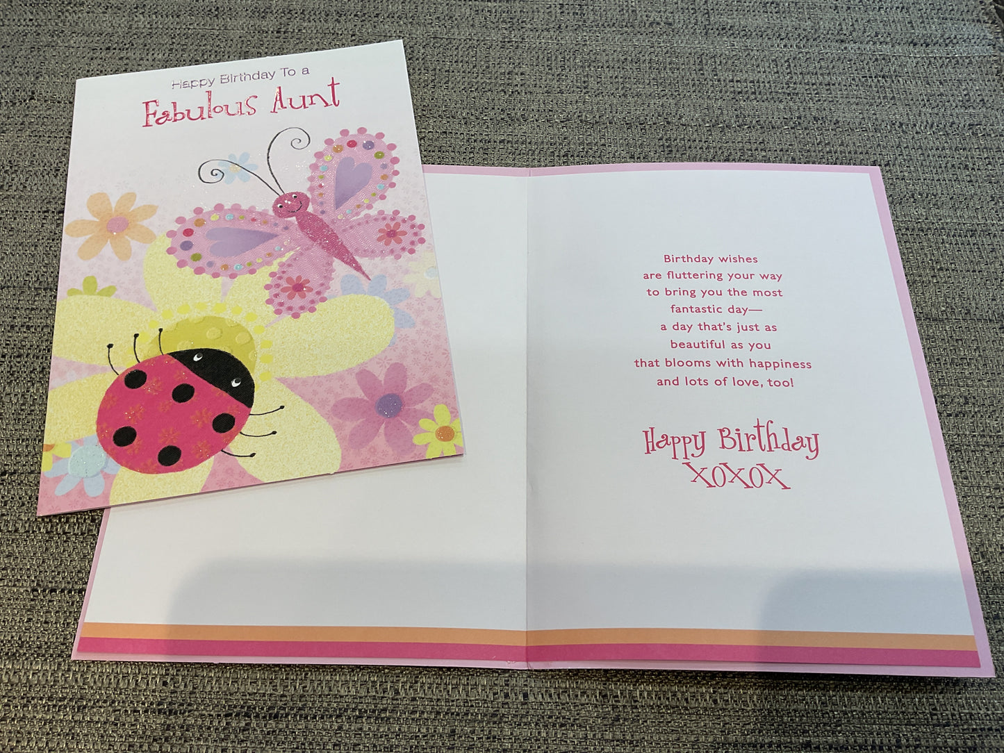 Aunt Birthday Card From Child