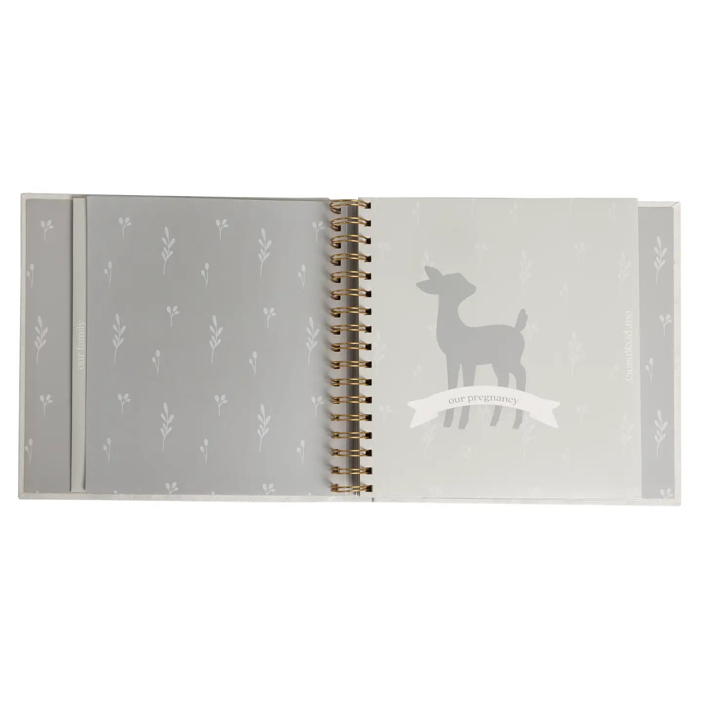 Deer Print Square Baby Book, Memory Book