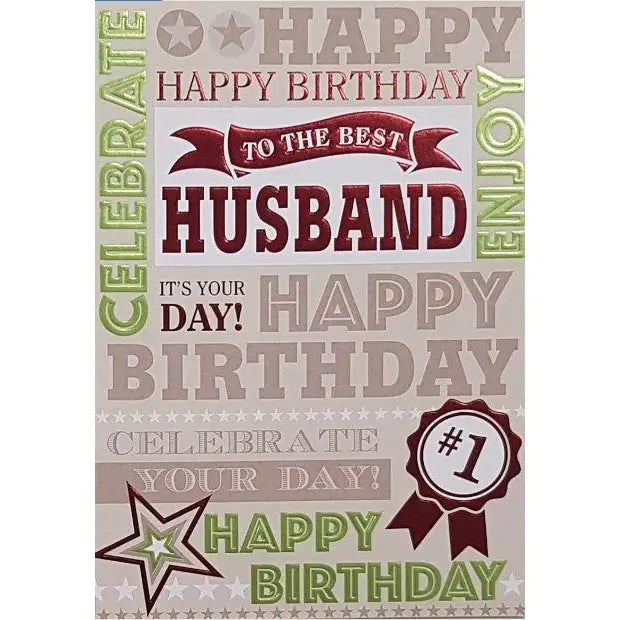 Husband Birthday Card