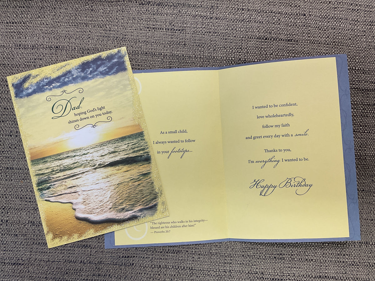 Religious Dad Birthday Card
