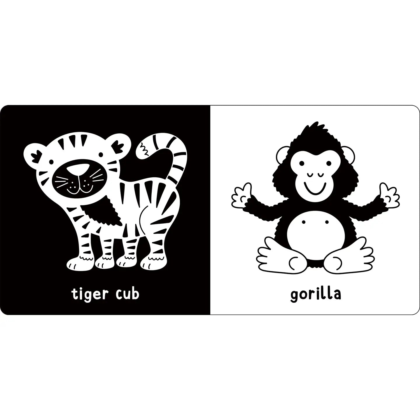 What Does Baby See? - Baby Animals - A High Contrast Board Book