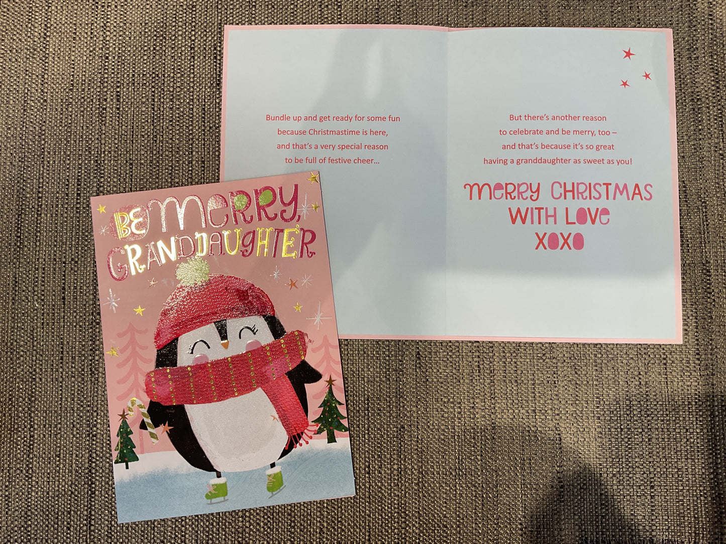 Granddaughter Christmas Card