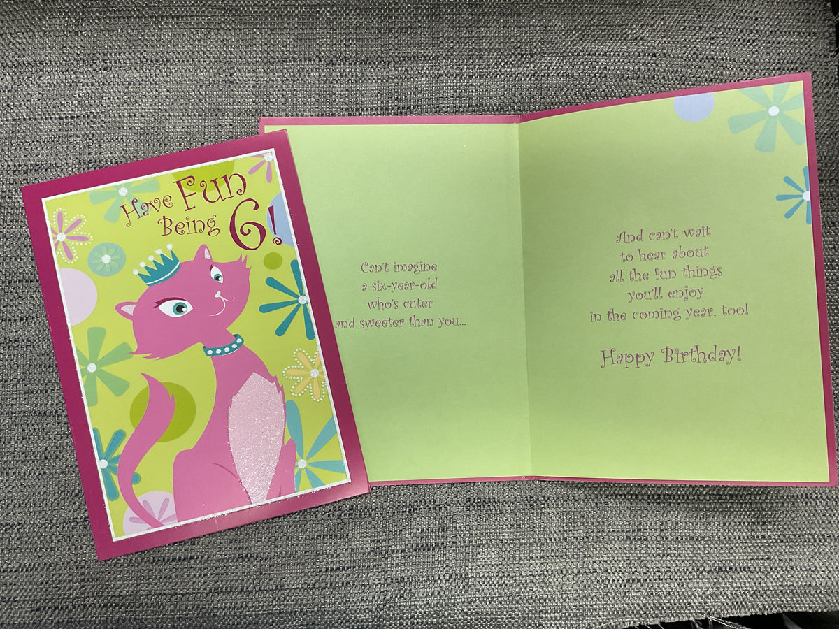 Age 6 Birthday Card