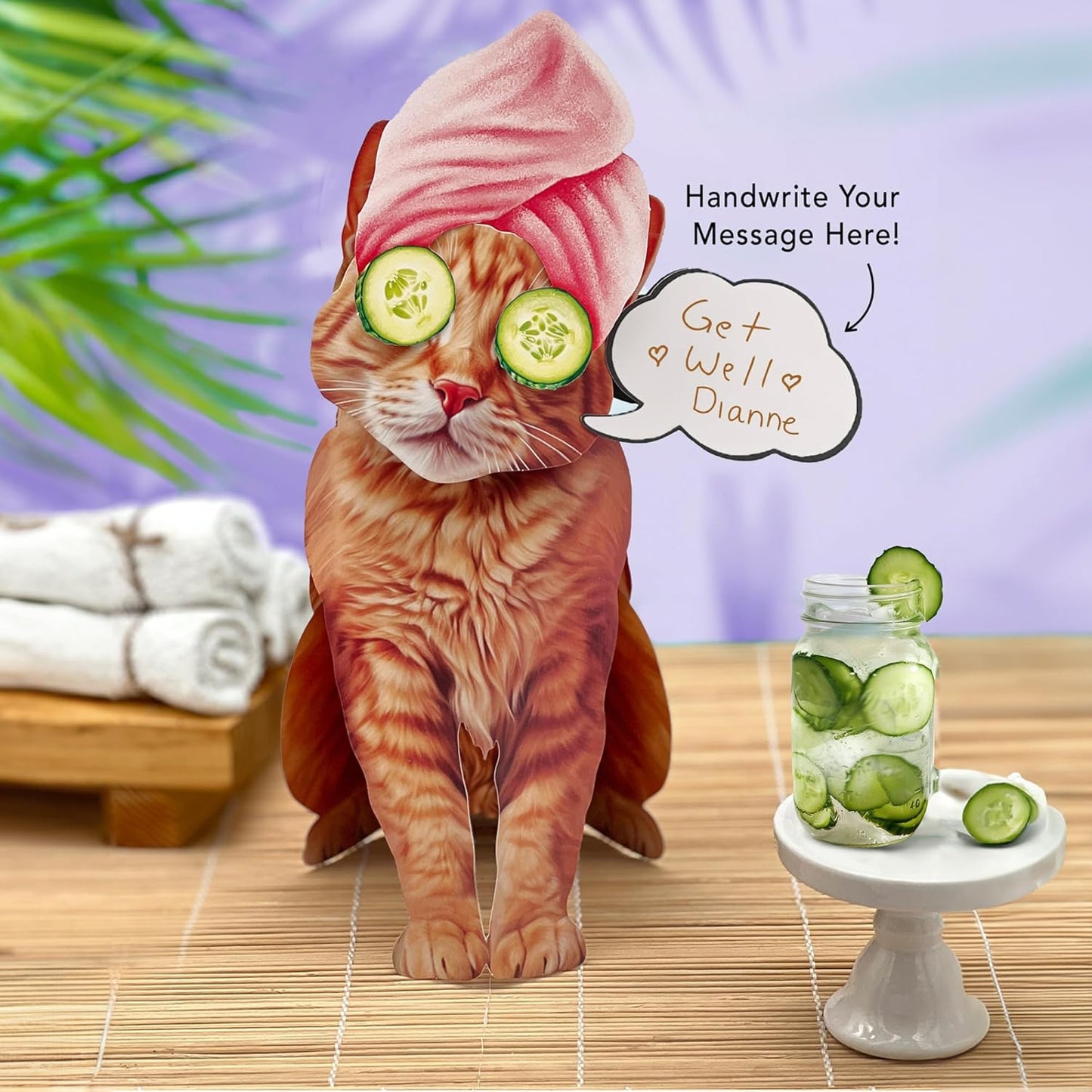 Orange Tabby Pop-Up Cat