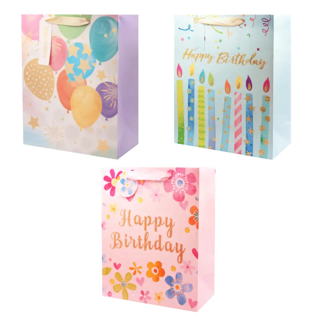 Happy Birthday Foil Gift Bag