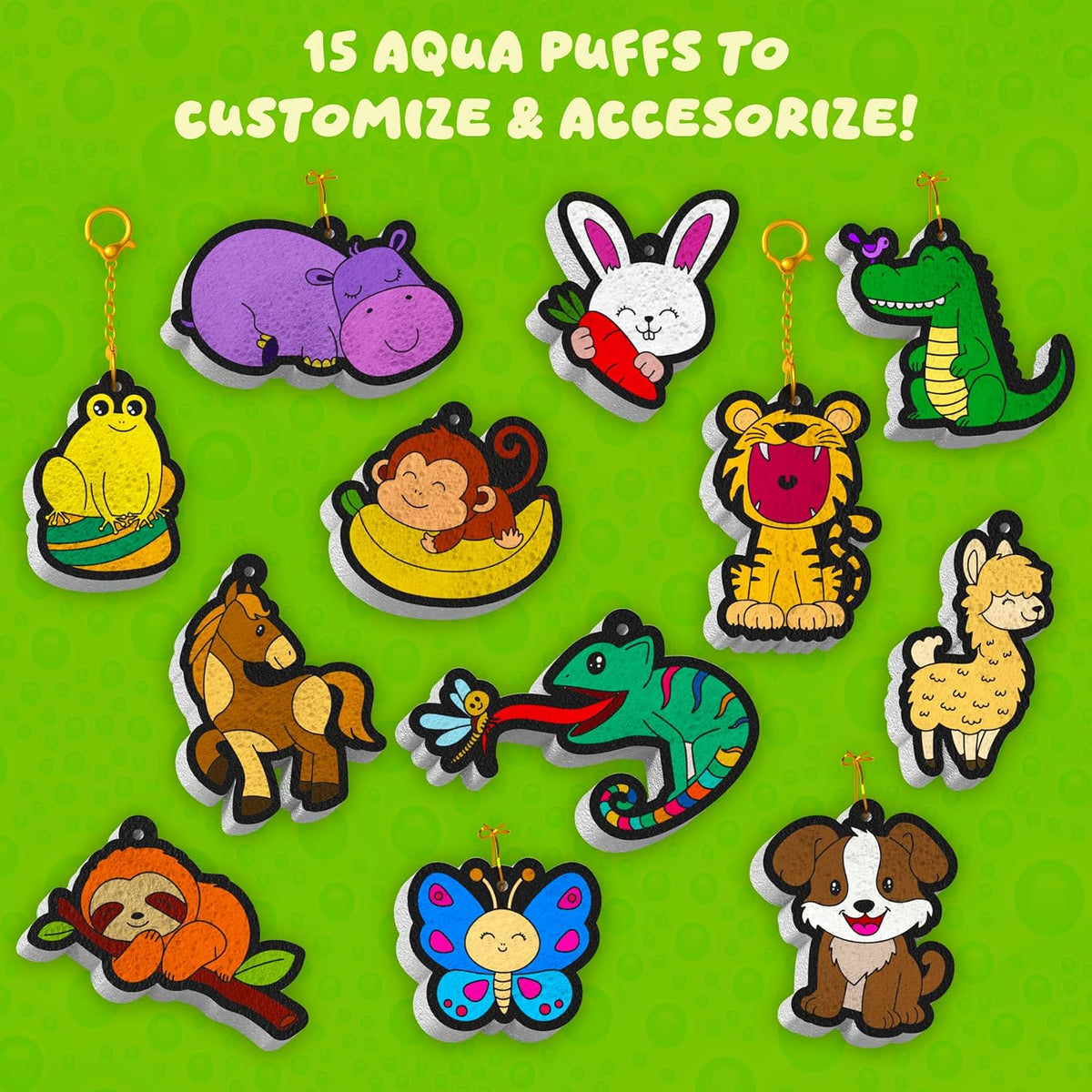 Skillmatics Aqua Puffs Animals, Paint by Number