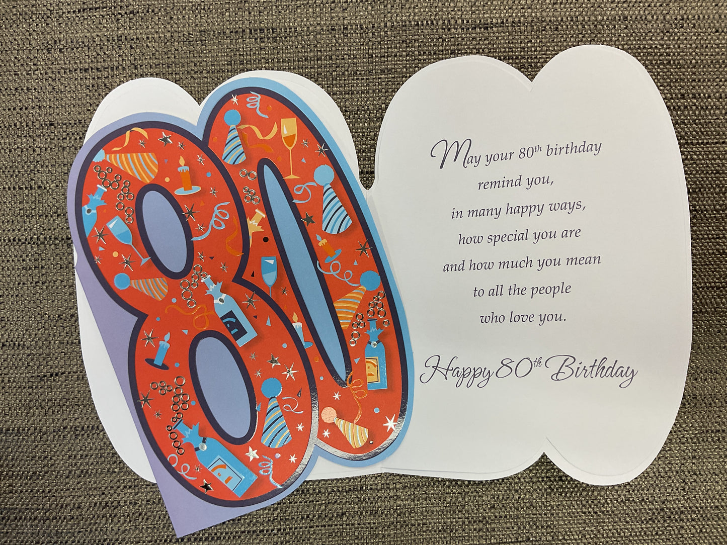 80th Birthday Card