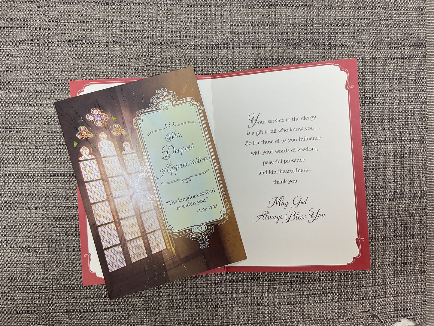 Your Service is a Gift to All - Clergy Appreciation Card