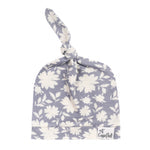 Copper Pearl Newborn Top Knot Hat