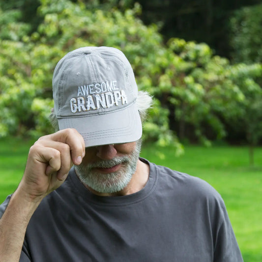 Grandpa - Warm Gray Adjustable Hat