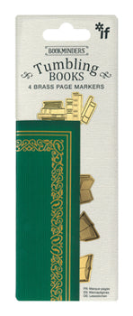Tumbling Books - 4 Brass Page Markers